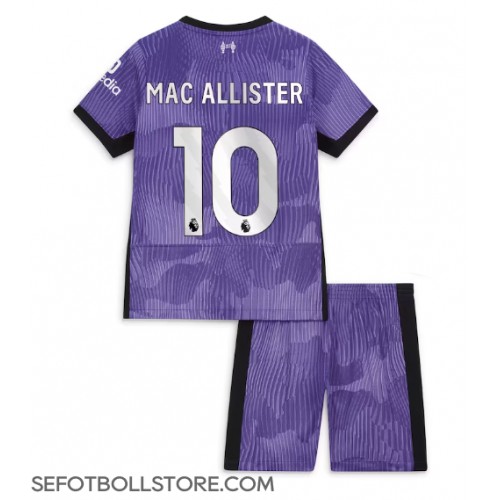 Liverpool Alexis Mac Allister #10 Replika babykläder Tredjeställ Barn 2023-24 Kortärmad (+ korta byxor)